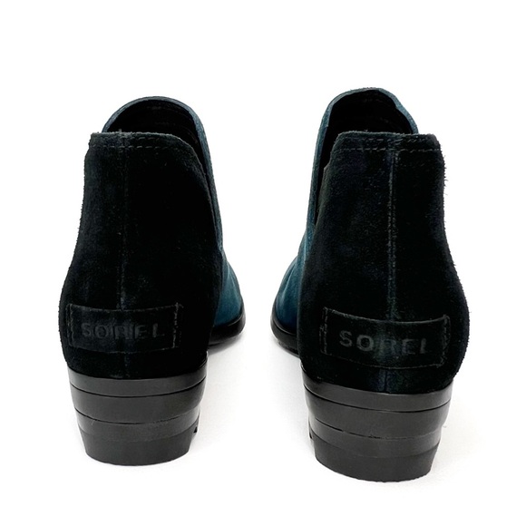 Sorel Lolla II Cut Out Boot Women’s Size 7.5 Dark Sea & Black Suede Booties EUC - Picture 7 of 13